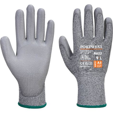 Guantes anti-corte MR, con la palma de PU galga 13 PORTWEST A622 L