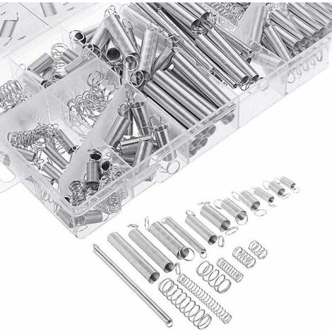 Assortiment de 200 ressorts de traction et de compression de différentes tailles, avec boîte de rangement (1/5)