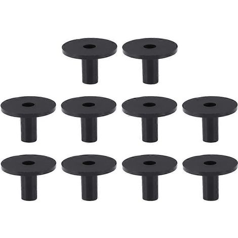 10 manchons de cymbales de batterie, outils pour tubes, accessoires pour kit de batterie (noir)-3.8X3.8X2.7CM-Black (1/3)
