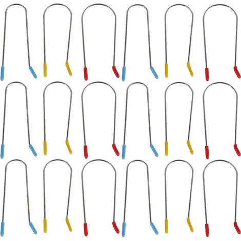 Lot de 24 pinces à bigoudis chauffantes de rechange, avec goupilles de fixation pour coiffure à domicile. (1/4)