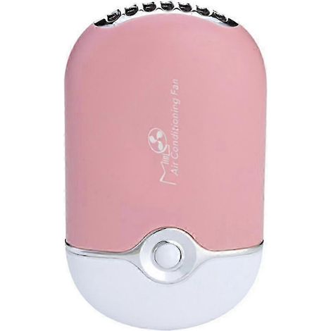 Mini ventilateur USB avec batterie au lithium intégrée, climatiseur rechargeable, ventilateur pour cils (rose) (1/5)
