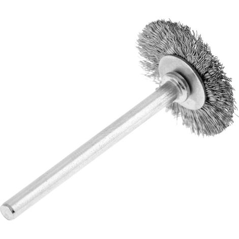 10 pièces 25mm Brosse métallique Mini roue de polissage de brosse de coupe de fil d'acier inoxydable pour meuleuse rotative, Brosses Métalliques Et Brosses En Nylon (1/5)