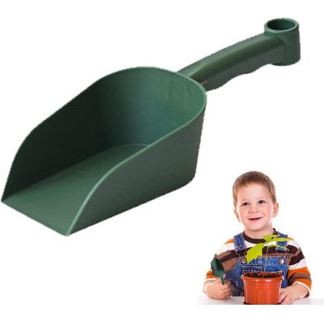 Petite pelle de jardin – Outil de plantation portable, pelle de sol légère, poignée confortable et facile à prendre en main, design polyvalent solide, jardinage compact, approvisionnement en plein air (1/5)