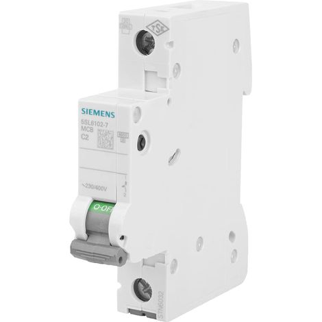 Siemens 5SL61027 5SL6102-7 Interruttore magnetotermico 2 A 400 V (1/4)