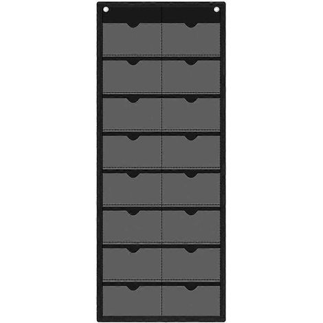 Calendrier de classe à pochettes, porte-fiches de calendrier mensuel vierge en PVC, organisateur mural polyvalent pour enseignants (1/5)