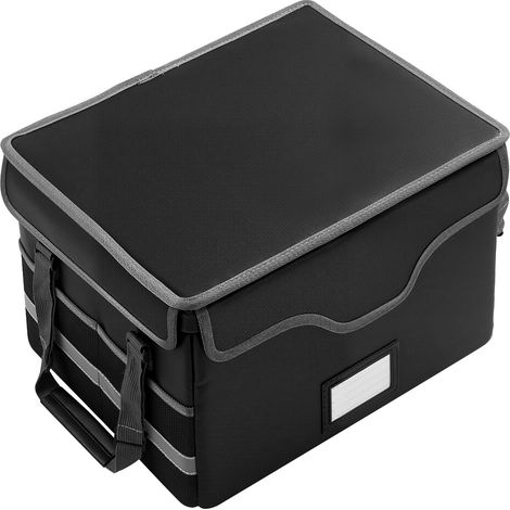 Mophorn Maletín Ignífugo e Impermeable para Documentos, Resistente a Altas Temperaturas de hasta 1000 °C, con Cerradura, Diseño de Una Sola Capa, Ideal para Pasaportes, Negro, 330 x 405 x 262 mm
