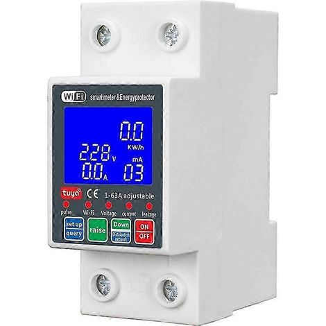 Disjoncteur photovoltaïque intelligent WTDZW-63AN, protection contre les fuites de tension et de courant, disjoncteur miniature, interrupteur automatique 63 A, WiFi fdq (1/5)