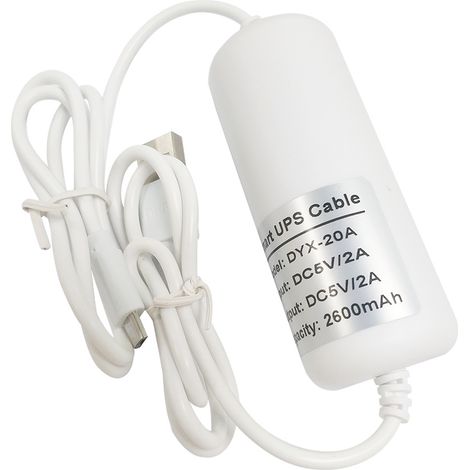 2600mAh Batterie externe UPS secours pour caméra surveillance, chargeur câble USB UPS DIY sortie DC 5V, batteries rechargeables pour caméra IP WiFi LED (1/3)