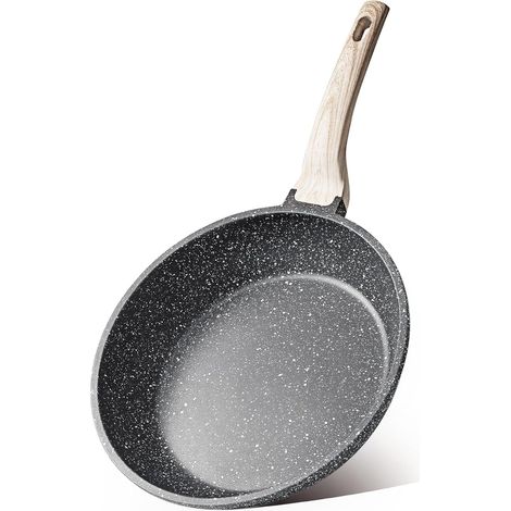 Poêle À Frire Antiadhésive - Poêle À Œufs - Matériau En Pierre De Mugwort - Compatible Induction - Diamètre 20 Cm - 1 Pièce (1/5)