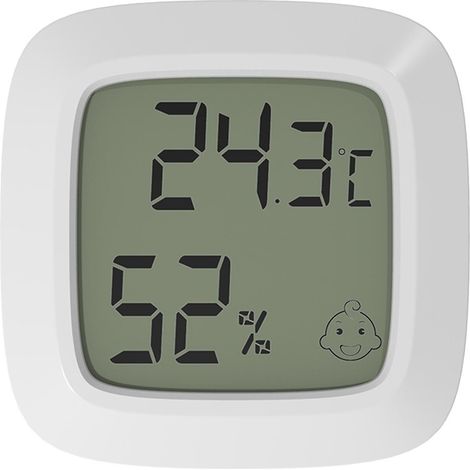 Hygrometer-Thermometer für den Innenbereich, präziser Mini-Feuchtigkeitsmesser, magnetisch, für Schreibtisch oder Wand, einfache Installation, elektrisch