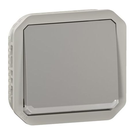 Legrand 069533L Pulsador con indicador luminoso Plexo 10 A, modular - Gris (1/4)