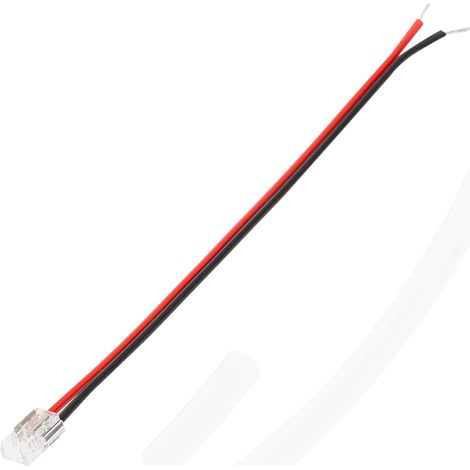 Conector con Cable para Tira LED SMD/COB Superestrecha Autorectificada 220V AC IP65 Ancho 6,5 mm 5 mm