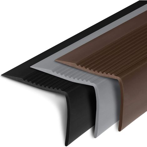 Floordirekt – Profilé de marche d'escalier en PVC L 100 x 6 cm – Protection pour escaliers en bois, pierre ou béton – Installation facile avec vis ou adhésif (1/5)