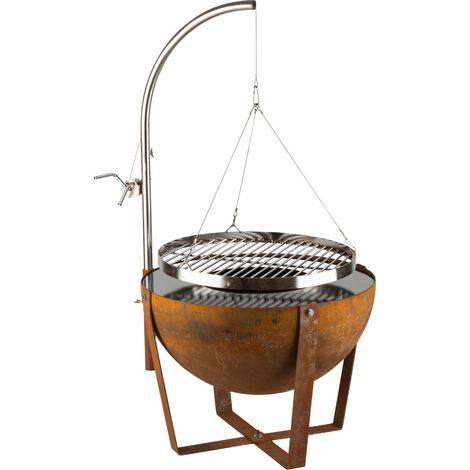 Blumfeldt Fire Globe Brasero con Parrilla Ø60cm Acero