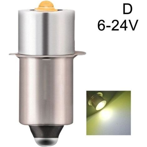 Ampoules LED P13.5S pour lampes torches Maglite - Blanches [JSR] - (1/5)