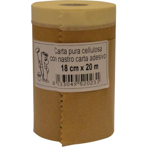 NASTRO PER MASCHERATURE CON CARTA H.180mm / 300mm LUNGHEZZA 20m CARDINALE, "180mm X 20m"