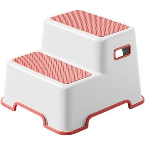 1 Marchepied,tabouret toilette,design trapézoïdal,surface antidérapante,plastique durable,pour enfants salle de bain (1/5)