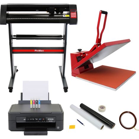 Bundle creativo PixMax: pressa 50x50cm, plotter vinile 720mm, stampante Epson