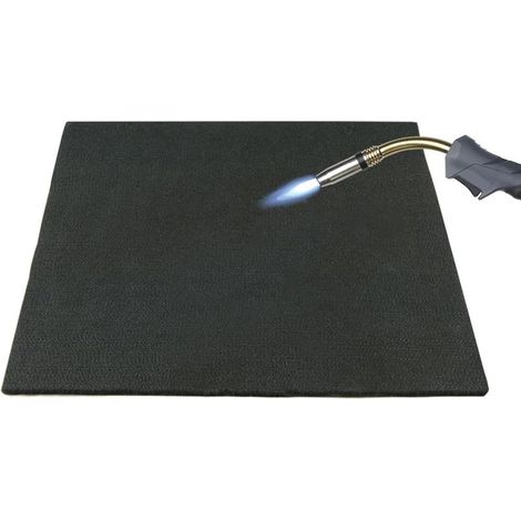 Tapis ignifuge 30 x 30 cm – Protection thermique jusqu'à 980 °C – Anti-étincelles – Épaisseur 4–5 mm – Tapis de soudage pour installations sanitaires (1/5)