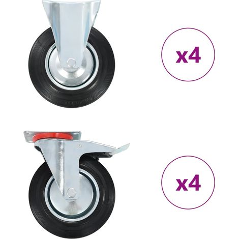 8 Stk. Rollen 200 mm