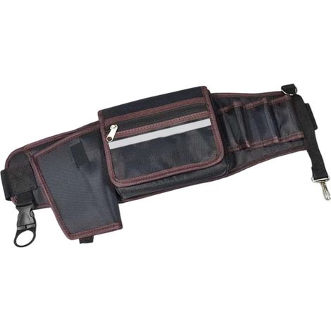 Ceinture porte-outils multifonctionnelle et réglable pour électriciens et jardiniers, avec poches de rangement et porte-tournevis ceinture porte-outils de jardinage avec pochettes. (1/5)