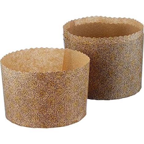 Ibili 746505, Stampi usa e getta per panettone, Marrone, un pacco con 5 pezzi (1/2)