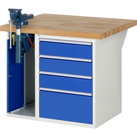 Rau Werkbank 7510A2, B1000xT900xH890mm, 4x Schublade-TA, 1x SSKL (1/5)