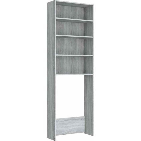 Maison Exclusive - Armario de lavadora gris Sonoma 64x24x190 cm (1/5)