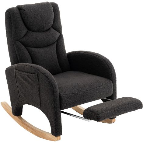 Chaises balancement fauteuils inclinables coussinées siège relaxation chambre laine (1/5)