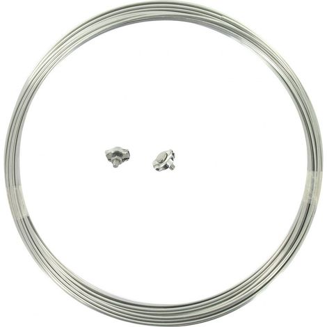 Wäscheleine Edelstahlfaden ø 2 mm mit 2 Fadenblöcken 12,50
