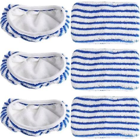 Lingettes Microfibre pour Nettoyeur Vapeur - Compatible avec Modèles Steam Power, Lot de 6 Pièces - (1/5)