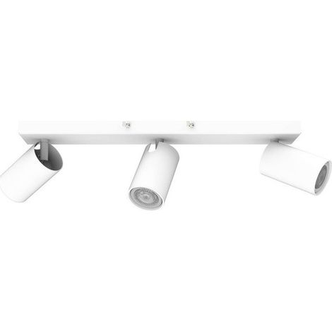 Plafonnier saillie lineaire blanc 442x106x70mm 3 spots orientables douille GU10 (lampe non incl) 230V IK06 IP20 ORION LINE