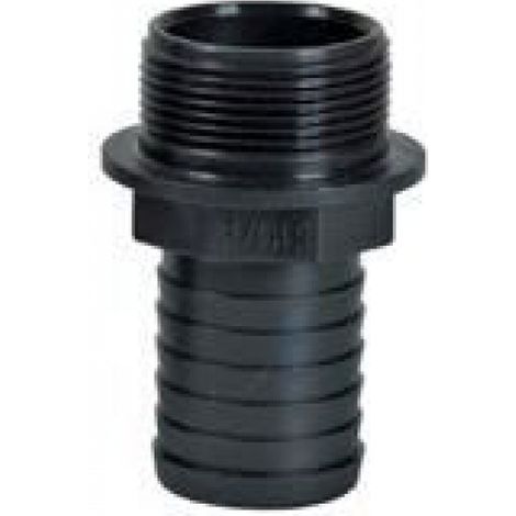 Raccord Mâle - Plastique - Diamètre 2/50 mm - Pour Tube 51 mm - Lot de 2 (1/2)