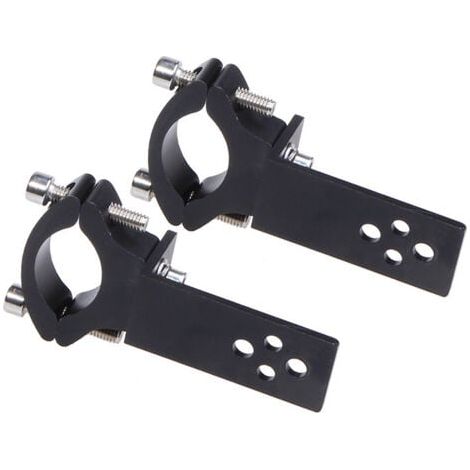 2er-Pack Rohrschellen für Motorradgabelrohre – Horizontale/vertikale Installation – LED-Lichtleistenhalterung – 22 mm–36 mm (1/5)