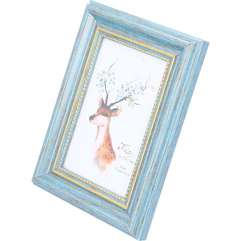 Cadre photo 4x6, collection de photos, à poser à la maison ou à accrocher au mur, décoration, cadeau, artisanat vert (1/5)