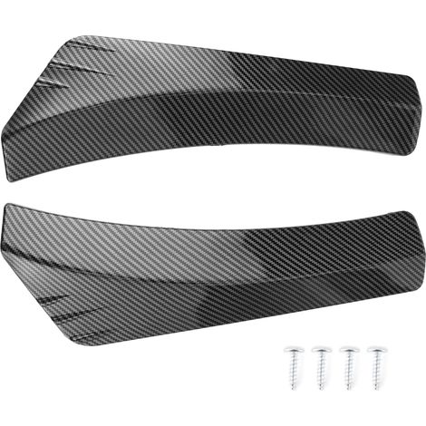 2 pièces Fibre de Carbone Style Pare-chocs Avant Arrière Protection Universelle Remplacement de Véhicule (1/5)