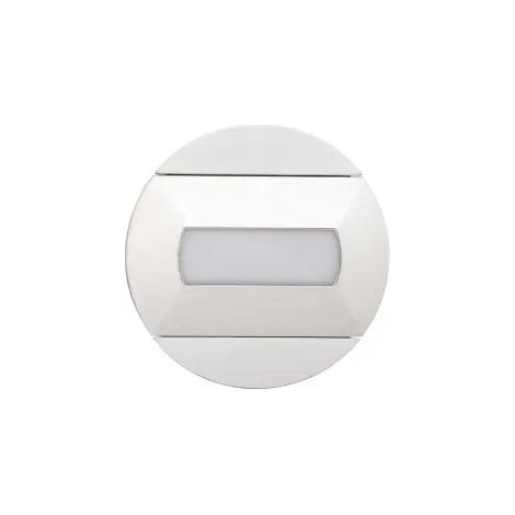 BALIZ Encastré Mur rond fixe blanc LED intég. 1,2W bleu ARIC 50412 (1/3)