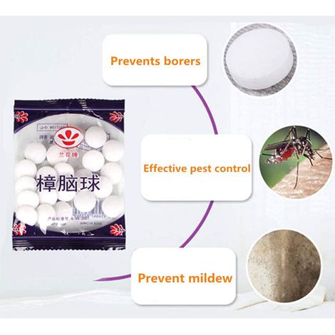 200 boules anti-insectes pour vêtements et armoires - Protection contre les insectes (1/5)