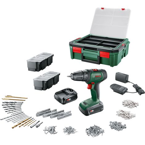 Bosch Akkuschrauber UniversalDrill 18V in Systembox (mit Akku, 18 Volt System, BohrØ in Holz 30 mm) (1/5)