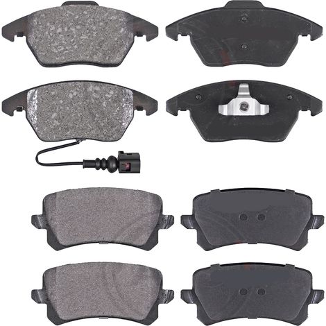 KIT PASTIGLIE FRENO ANTERIORI E POSTERIORI compatibile con VW PASSAT B8 VARIANT (3G5,CB5) / PASTIGLIE FRENANTI AUTO OEM P 85 131 P 85 126 P 85 147,P 85 124 / SOSTITUZIONE DIRETTA / BASSA POLVERE / S (1/4)