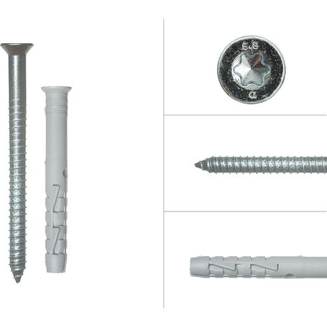 Rahmendübel mit Senkkopfschraube TX40 verzinkt 10 x 80 mm - Pro