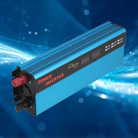 Onduleur sinusoïdal 1000 W, onduleur pour véhicule, onduleur solaire, 12 V à 220 V (1/5)