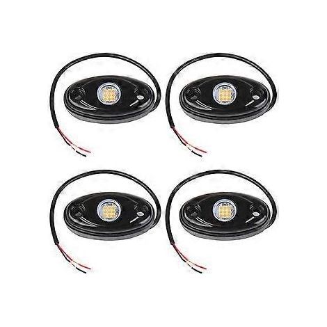 Set mit 4 ultrahellen, wasserdichten 9-LED-Lampen für Felsen, Geländewagen und Fahrzeuge. (1/5)