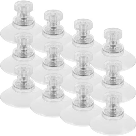 Lot de 30 supports à ventouses en plastique pour le rangement domicile, installation facile, et vis (1/5)