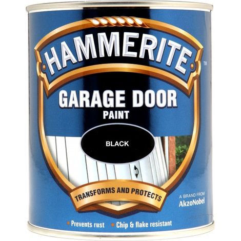 Hammerite - Garage Door Paint - 750ML - Black (1/5)