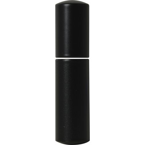 Aufsteckhülsenset, Unterteil für Band mit 2 Zapfen, flachrund, ø 16mm,schwarz
