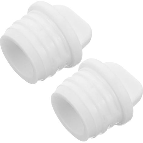 Bouchon de Rechange pour Seau à Serpillière 2 Pièces en Caoutchouc Blanc, Format 0, 98x0, 79x0, 79 Pouce, Sortie D’eau à Contrôler, Installation Facile (1/5)