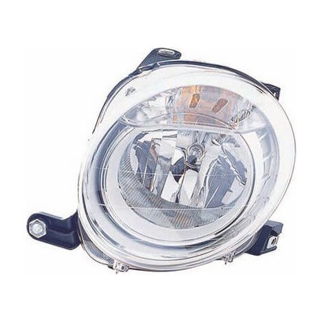 Phare avant gauche supérieur croisement H7 Fiat 500 phase 1 2007-2015