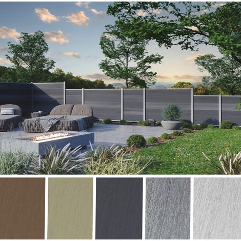 ELZE-WPC-Steckzaunsystem Zaun- lamelle BREIT 20x300x1790 mm (1/4)