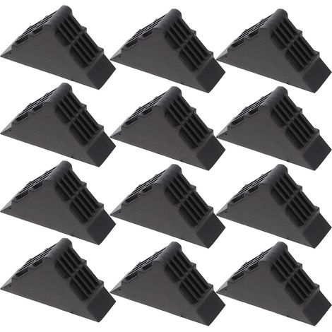 Protections d'angle en plastique 50 x 18 mm, noires, lot de 100 (1/5)